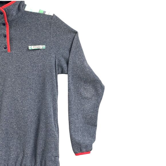 Columbia PFG Fleece Pullover Jacket M 1/4 Snap Gorpcore Granola Fishing Camping - Picture 6 of 10